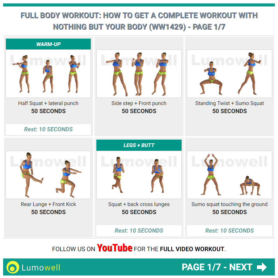 Best Exercises For Full Body Workout At Home Kayaworkout Co